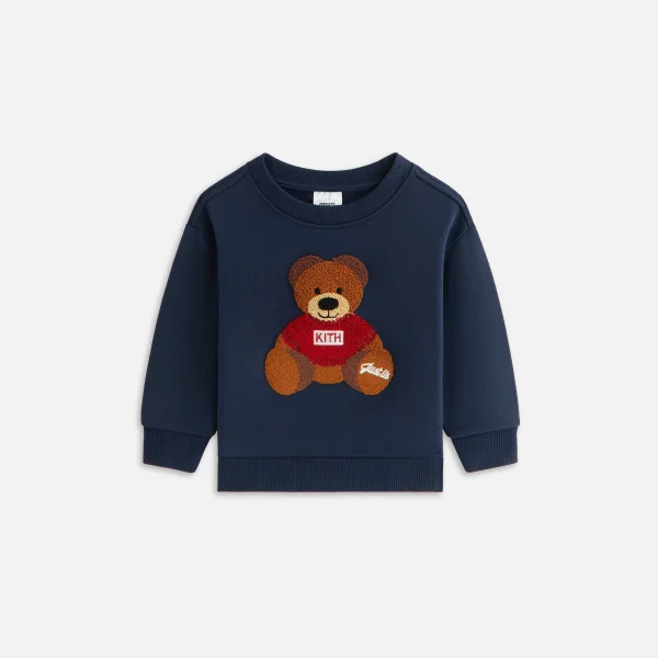 kithmas exclusive baby teddy nelson crewneck nocturnal design - KITH-SHOP