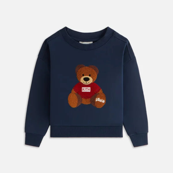 kithmas kids nocturnal teddy nelson crewneck sweatshirt - KITH-SHOP