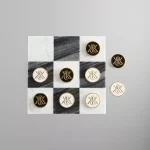 kithmas marble tic tac toe set elegant white design - KITH-SHOP