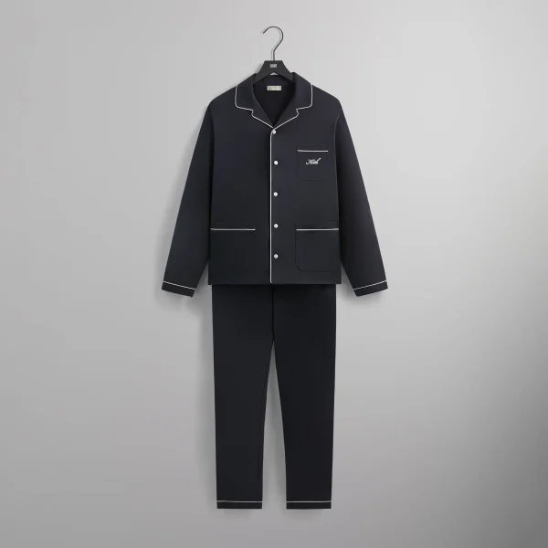 kithmas script pajama set in black - KITH-SHOP