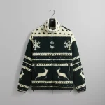 kithmas stadium style all over printed sherpa jacket - KITH-SHOP