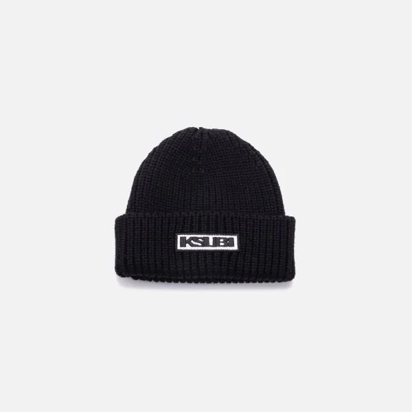 ksubi black sott beanie stylish knit beanie for men women - KITH-SHOP