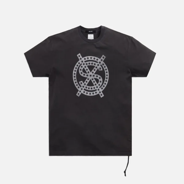 ksubi faded black dollar star kash graphic tee - KITH-SHOP