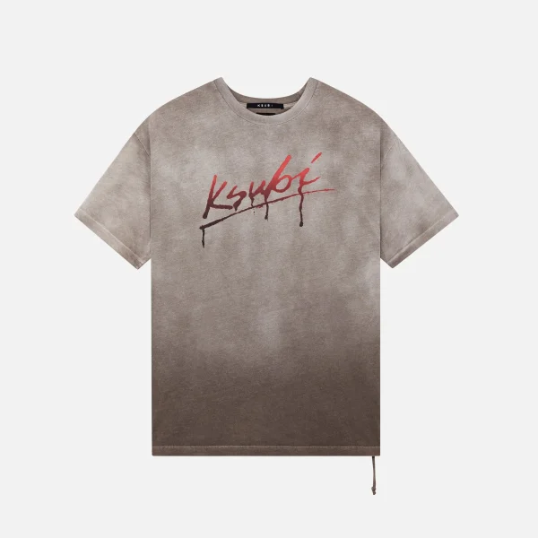 ksubi flint biggie grey graphic tee - KITH-SHOP