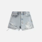 ksubi high rise skyfall denim shorts ramoant ripped - KITH-SHOP