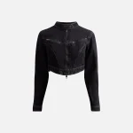 ksubi midnight paradigm cropped jacket - KITH-SHOP