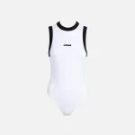 ksubi syndicate ringer bodysuit white with black trim - KITH-SHOP