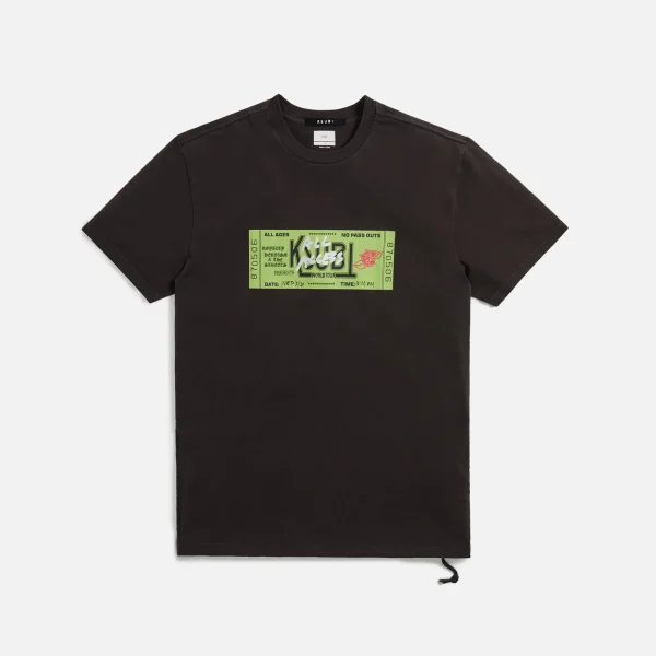 ksubi ticket biggie faded black graphic tee - KITH-SHOP