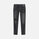 ksubi van winkle life scribe black denim jeans - KITH-SHOP