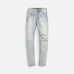 ksubi van winkle riches trashed denim jeans blue - KITH-SHOP