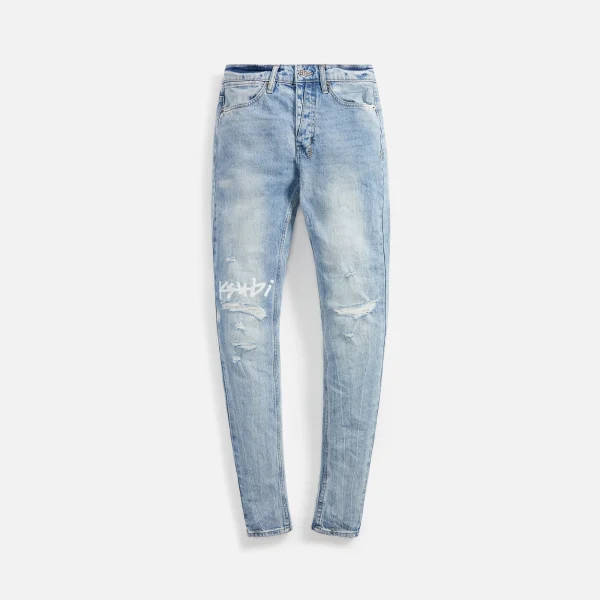 ksubi van winkle vertigo plus slim fit denim jeans blue - KITH-SHOP