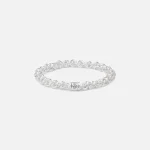 le gramme 29g polished silver entrelacs bracelet - KITH-SHOP