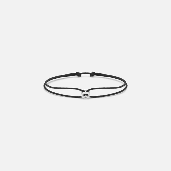 le gramme black 1g maillon cord bracelet - KITH-SHOP