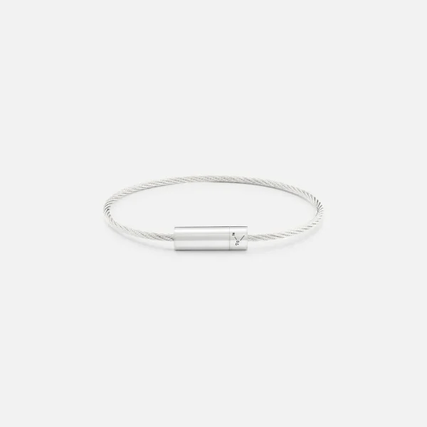 le gramme polished sterling silver 7g cable bracelet silver finish - KITH-SHOP