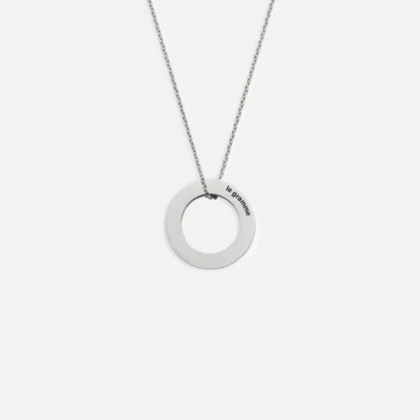 le gramme silver 2 5g round pendant necklace with chain - KITH-SHOP