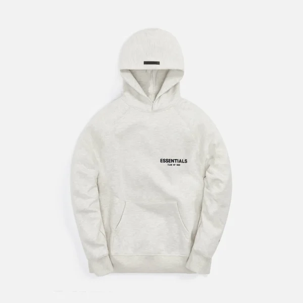 light oatmeal essentials hoodie - KITH-SHOP