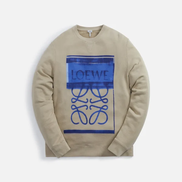 loewe anagram photocopy sweatshirt in stone grey - KITH-SHOP