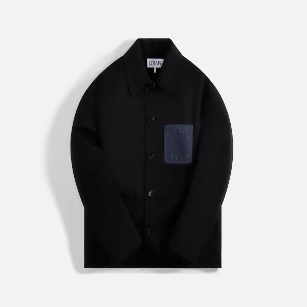 loewe black wool cashmere workwear jacket - KITH-SHOP