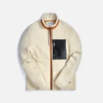 loewe soft white shearling jacket with tan accents - KITH-SHOP