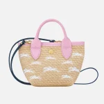 longchamp le pliage panier xs crossbody bag in pink - KITH-SHOP