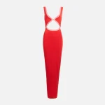 lupita inspired ruby red midi dress - KITH-SHOP