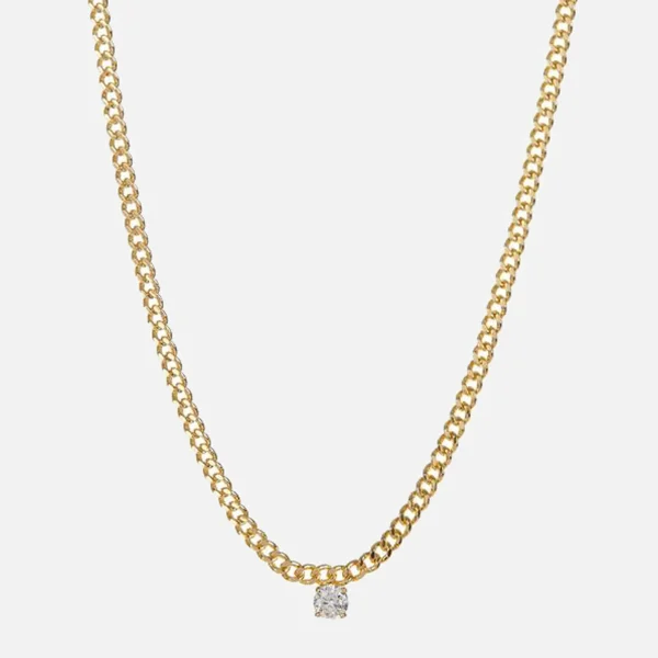 luv aj gold bardot stud charm necklace - KITH-SHOP