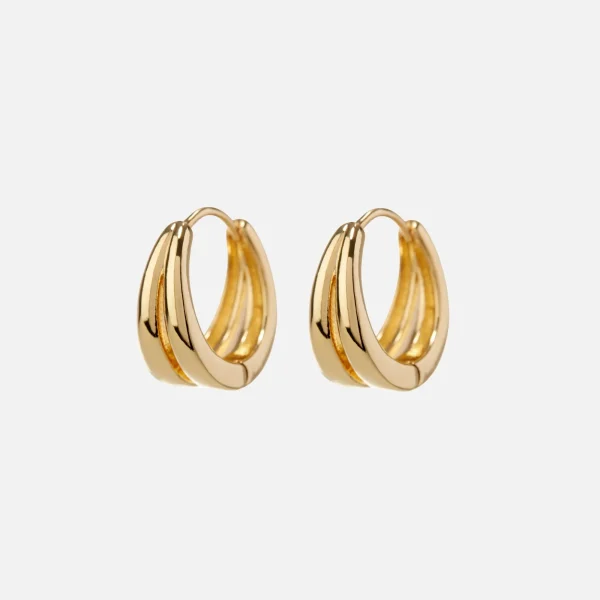 luv aj gold margaux huggie earrings - KITH-SHOP