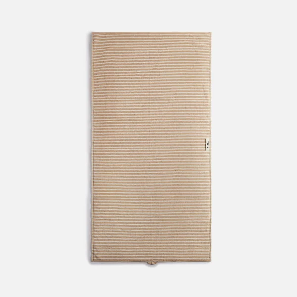 luxury ivory striped bath towel tekla collection - KITH-SHOP