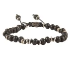 m cohen frosted black onyx jointed gemstone templar bracelet - KITH-SHOP