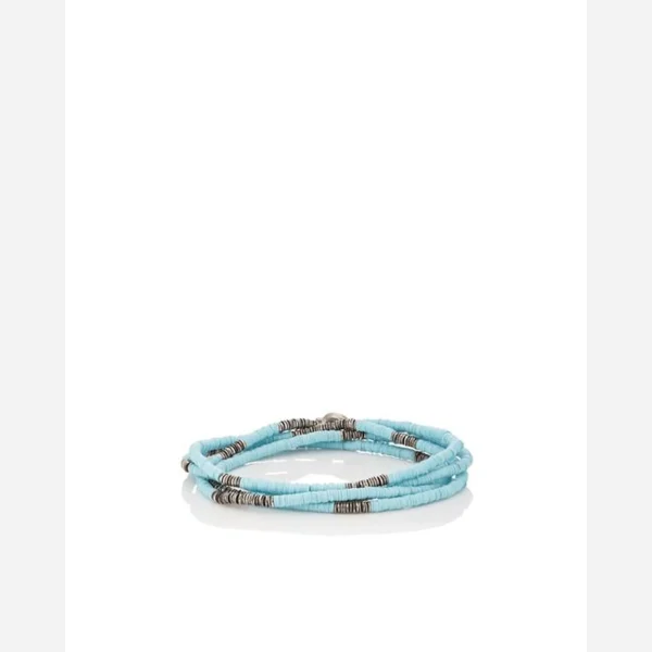 m cohen mini african disc bracelet in light blue - KITH-SHOP