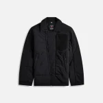 maharishi black veg dyed padded overshirt - KITH-SHOP