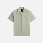 maharishi hemp collar shirt in sage green - KITH-SHOP