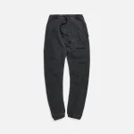 maharishi organic hemp garment dyed track pants black - KITH-SHOP