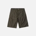 maharishi stencil dragon nylon shorts military olive - KITH-SHOP