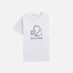 maharishi white fossil dragon graphic tee - KITH-SHOP