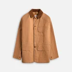 maison margiela ochre cotton canvas jacket - KITH-SHOP