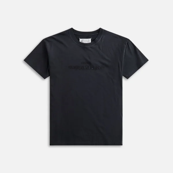 maison margiela washed black cotton jersey - KITH-SHOP