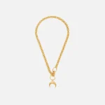 marine serre gold moon charm necklace - KITH-SHOP