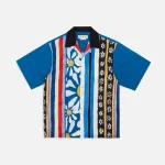 marni bowling shirt in mixed fabrics multi colored - KITH-SHOP