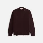 marni distressed dark raisin sweater - KITH-SHOP