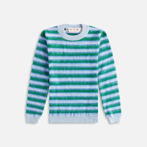 marni light blue roundneck sweater - KITH-SHOP