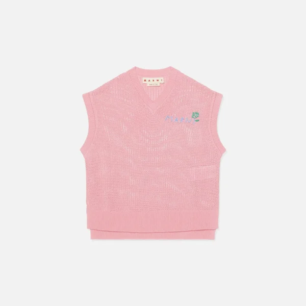 marni pink gummy v neck sweater - KITH-SHOP