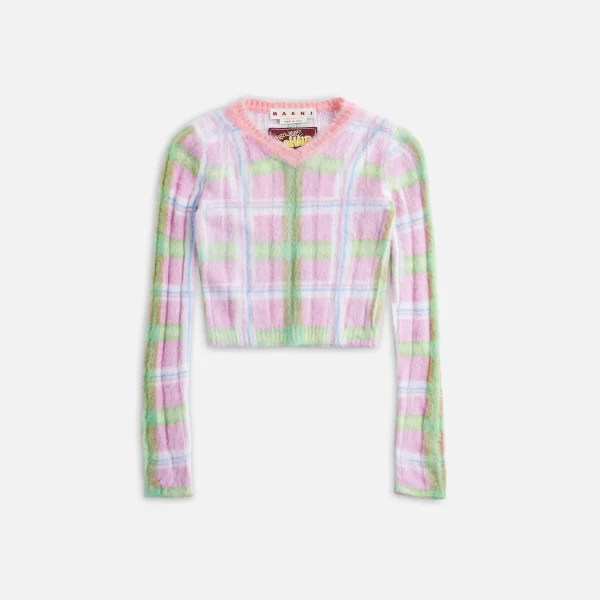 marni pink v neck gummy sweater - KITH-SHOP