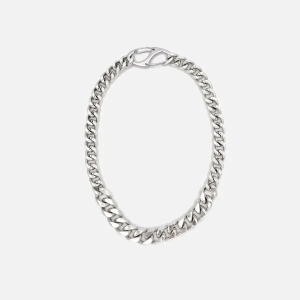 martine ali devon silver mix link choker necklace - KITH-SHOP