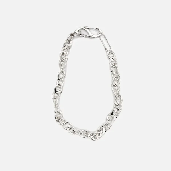 martine ali silver twisted link chain necklace - KITH-SHOP