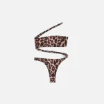 melissa simone cheetah print one piece swimsuit - KITH-SHOP