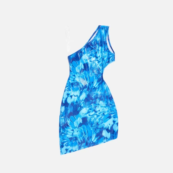 melissa simone jasmine ocean blue glossed dress - KITH-SHOP