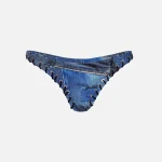 miaou denim print rio bikini bottom - KITH-SHOP