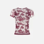 miaou maroon mini toile mini tee - KITH-SHOP