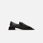 miista airi black leather loafers - KITH-SHOP